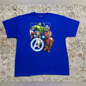 Marvel Comics T-shirt The Avengers Age of Ultron men's 2X blue